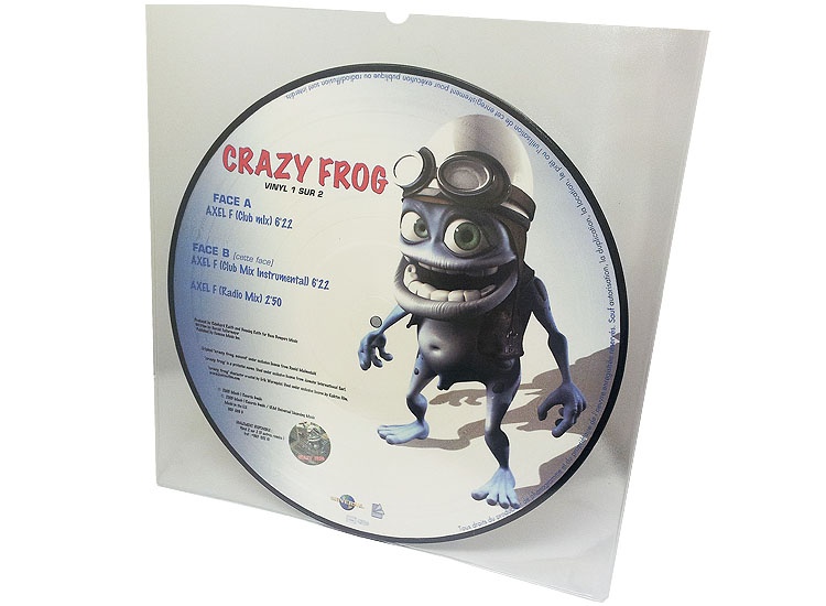 12 inch picture disc vinyl pressing in PVC sleeve Crazy Frog