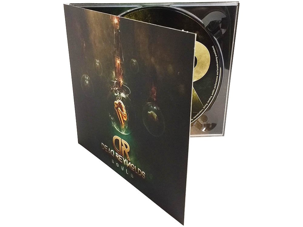 4 panel CD digipack clear tray