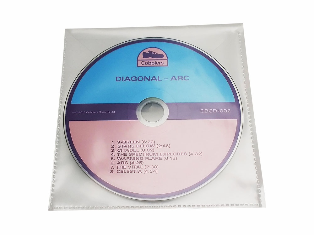 CD in clear PVC wallet