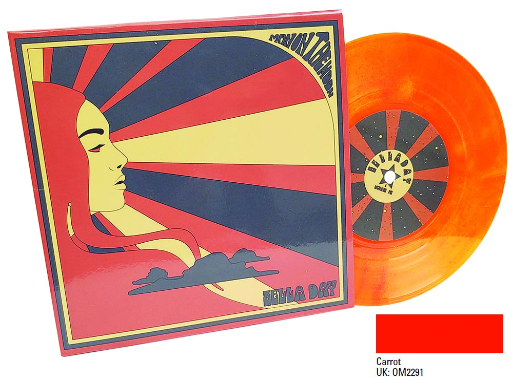 carrot orange colour vinyl 7 inch printed sleeve with no spine Zella Day