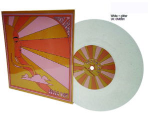 white glitter 7 inch colour vinyl in sleeve Zella Day