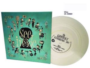 7 inch white vinyl with full colour printed sleeve