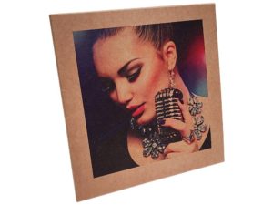 7 inch kraft board sleeve with full colour print